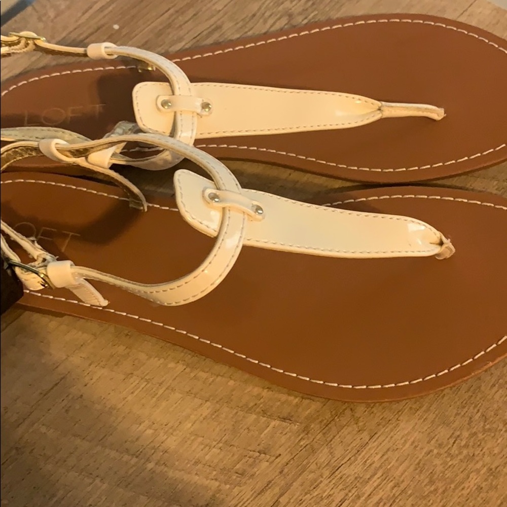 White Thong Sandals